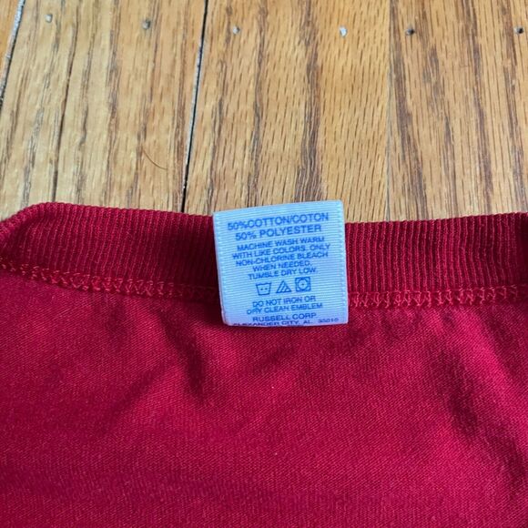 Russell Athletic Nublend  Gilliam Goonies Red T-Shirt Sz Large Y2K Double Sided - Picture 3 of 7